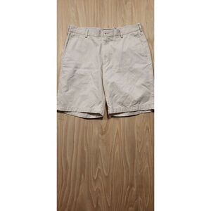 Peter Millar Mens Shorts 35 Golf Pima Cotton‎ Flat Front Casual Khaki Chino